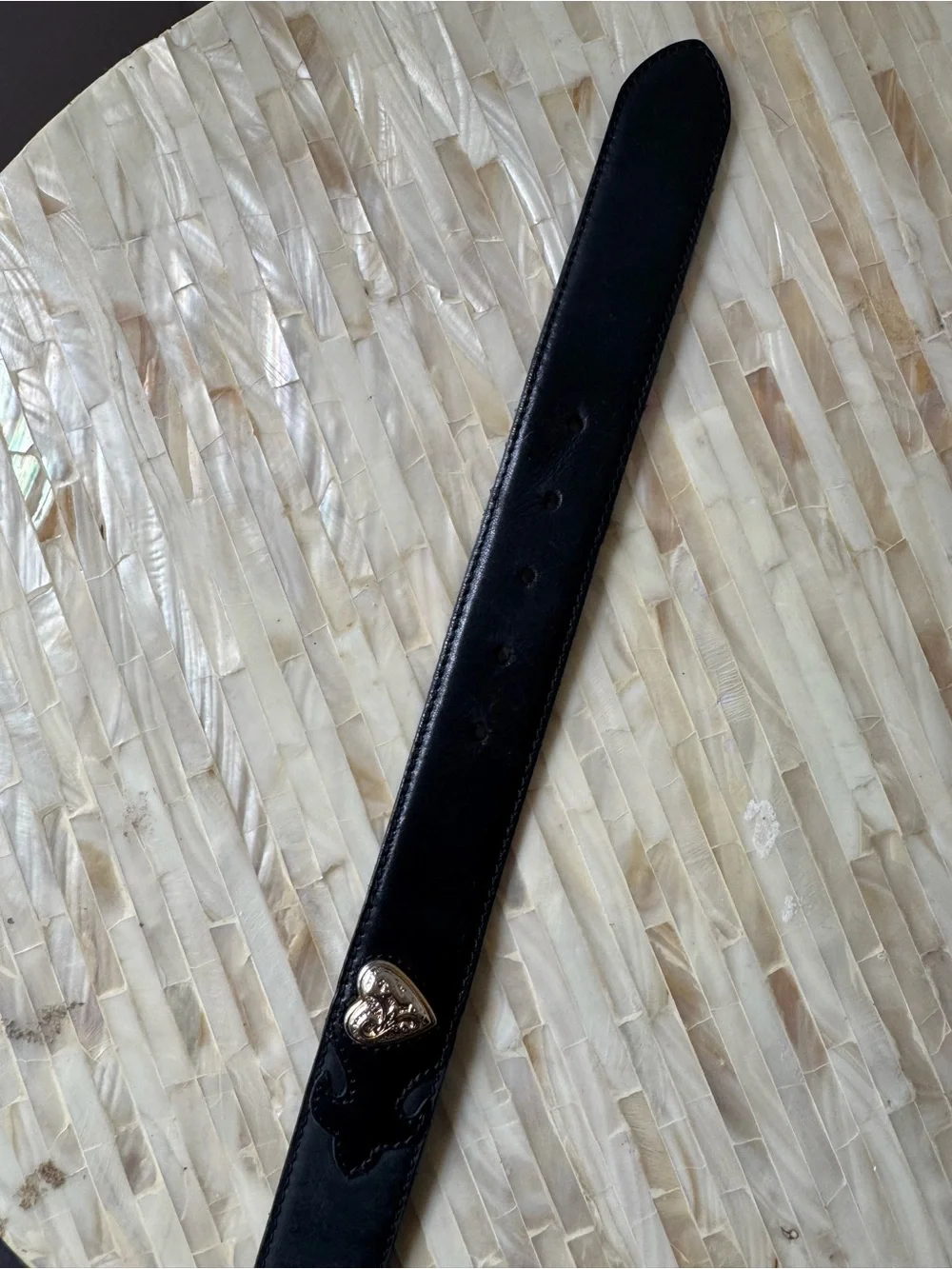 VTG leather Black Belt